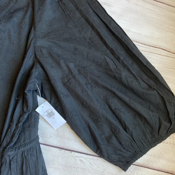 🟡SOLD🟡Old Navy Tie Neck All Day Maxi Swing Dress with Pockets 4X NWT - Picture 6 of 9